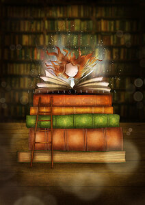 PRE ORDER: Postcard Ila Illustrations 022 - Magic book