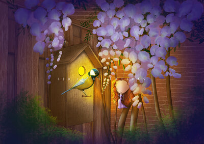 PRE ORDER: Postcard Ila Illustrations 039 - The visitor