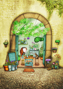 PRE ORDER: Postcard Ila Illustrations 040 - Ila's flowers