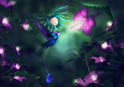 PRE ORDER: Postcard Ila Illustrations 031 - Magic flower