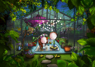 PRE ORDER: Postcard Ila Illustrations 048 - Greenhouse