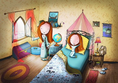 PRE ORDER: Postcard Ila Illustrations 078 - Morning stories