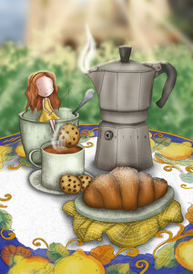 PRE ORDER: Postcard Ila Illustrations 095 - Italian breakfast