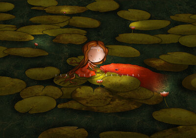 PRE ORDER: Postcard Ila Illustrations 106 - Magical pond