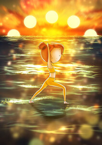 PRE ORDER: Postcard Ila Illustrations 134 - Sun salutation