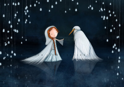 PRE ORDER: Postcard Ila Illustrations 138 - Angel bird