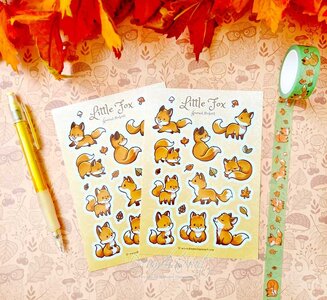 Little Fox Planner Stickersheet - by Dreamchaserart