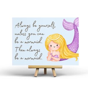 Always be a mermaid - Postcard by Penpaling Paula