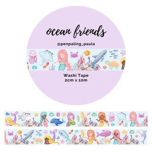 Washi Tape Ocean Friends 20mm by Penpaling Paula