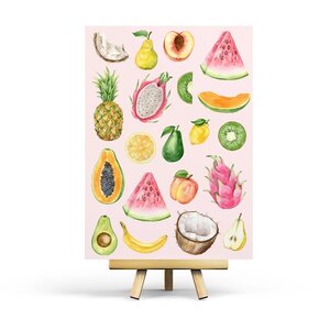 Tropical Fruits - Postcard by Penpaling Paula