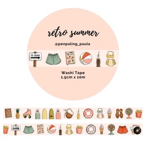 Washi Tape Retro Summer by Penpaling Paula