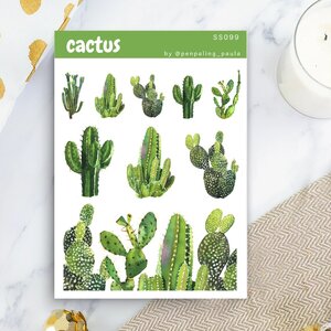 Cactus - Sticker Sheet by Penpaling Paula