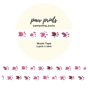 Washi Tape Paw Prints by Penpaling Paula