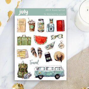 July - Sticker Sheet by Penpaling Paula