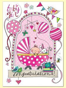 Rachel Ellen Designs Postcards - Wonderland - Baby Girl - Window