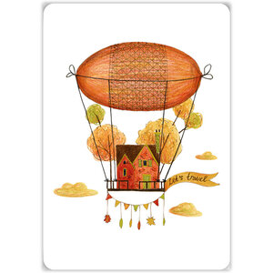 Aquarupella Méli Mélo Postcard - Hot air balloon house
