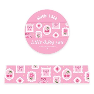 Wide Wide Art Frames On Pink Washi Tape (22mm)  - Little Lefty Lou 