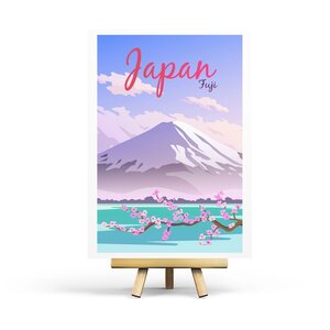 Japan - Retro Travel Postcard by Penpaling Paula