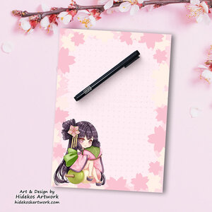 A5 Notepad Hinami Chibi - by Hidekos Artwork
