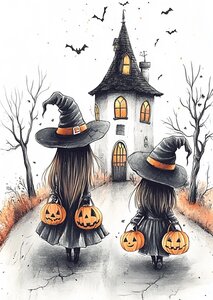 Spooktacular Halloween: Trick or Treat | Postcard Fripperies