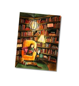 A6 Postcard from Esther Bennink - Boekenliefde