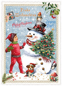 PK 1248 Tausendschön Postcard - Merry Christmas – Fröhliche Weihnachten – Joyeux Noel