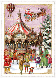 PK 1252 Tausendschön Postcard - Weihnachtskarussell