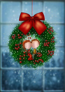 PRE ORDER: Postcard Ila Illustrations 007 - Christmas reed