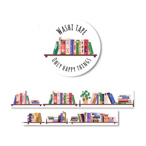 Washi Tape | Bookshelves - Only Happy Things