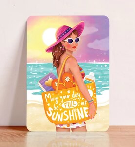 Postcard Full of Sunshine - Aniet Illustration