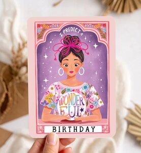 Postcard I Predict a Wonderful Birthday - Aniet Illustration