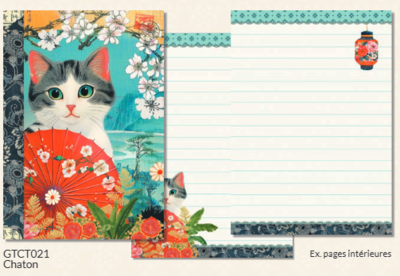 Illustrated little notebook Gwenaëlle Trolez Créations - Cats