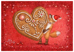 Postcard 442 by Katja Saario - Christmas Heart