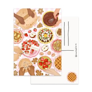 Christmas Postcard by Muchable - baking cookies