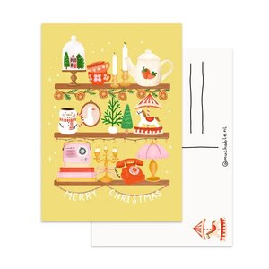 Christmas Postcard by Muchable - cute shelfs