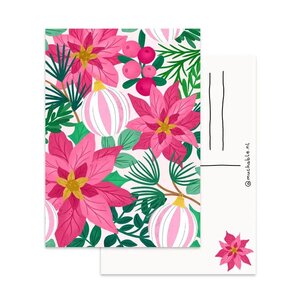 Christmas Postcard by Muchable - flowers & ornament