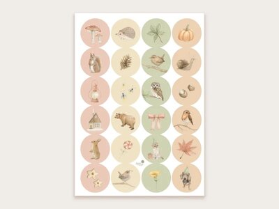 Stickersheet from Appeloogje - herfst/winter