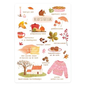 The Lemonbird Postcard | herfstgeluk (Nederlandse tekst)