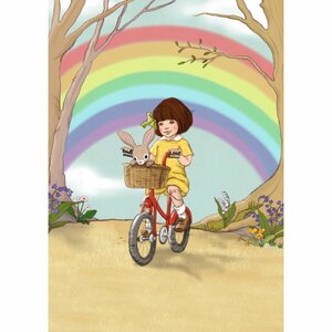 Postcard Belle and Boo | Rainbow Ride