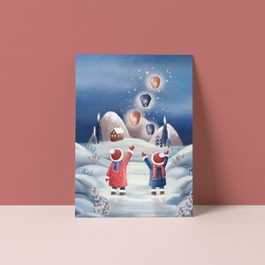 Postcard from Studio Poppybird - Wenslichtjes