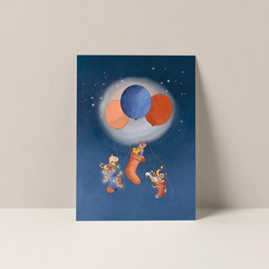 Postcard from Studio Poppybird - Kerstsokjes