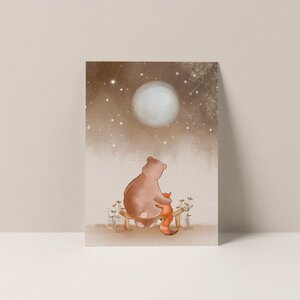 Postcard from Studio Poppybird - Beer en vos