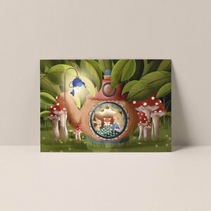 Postcard from Studio Poppybird - Verborgen theepot