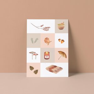 Postcard from Studio Poppybird - Seizoen Herfst