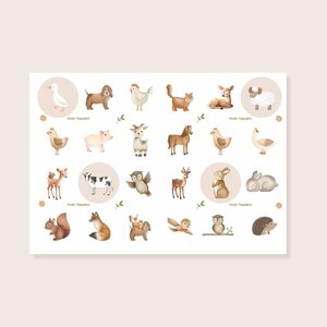 Stickersheet from Studio Poppybird - Boerderijdieren