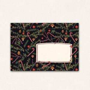 10 x Envelope TikiOno | Weihnachten dunkel