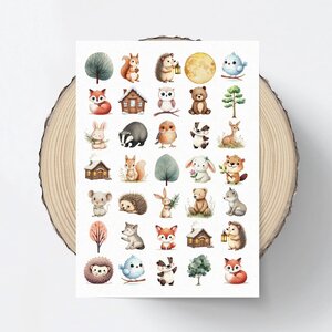 Stickersheet Cozy Forest