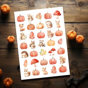 Stickersheet Fall & Pumpkins