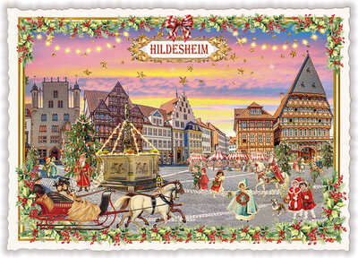 PK 1302 Tausendschön Postcard - Hildesheim, Historischer Marktplatz