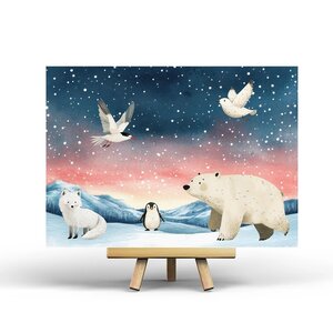 Arctic Animals - Postcard by Penpaling Paula
